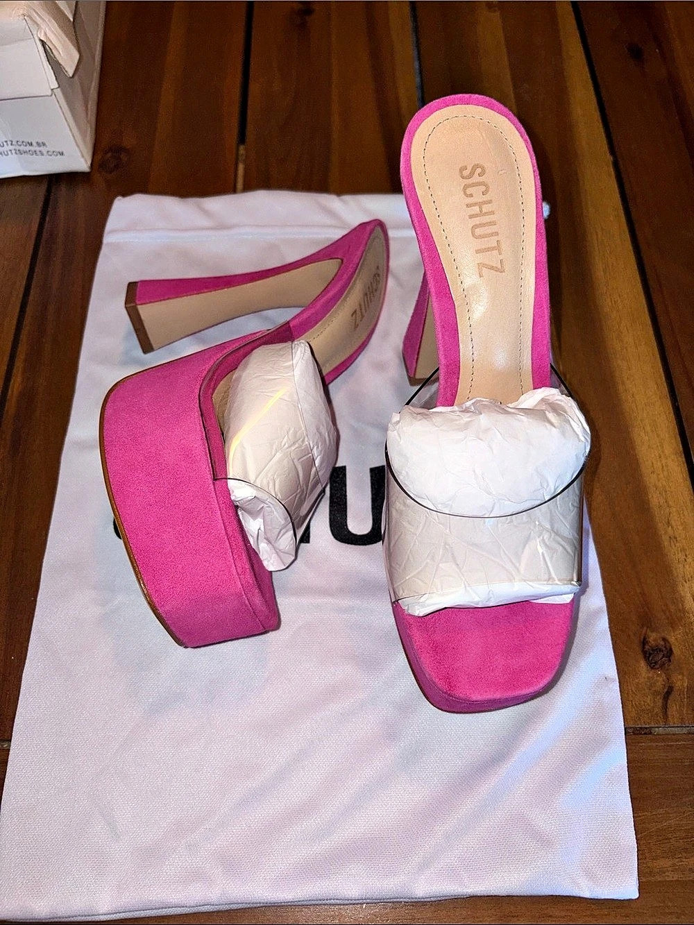 Schutz Haila Platform Heels in Pink US 7B NWT